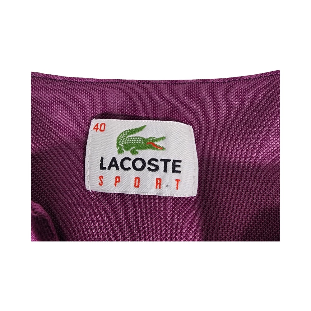 Lacoste Sport Women Tennis Dress Sleeveless Purple Black White Size 40‎ M - Picture 3 of 9